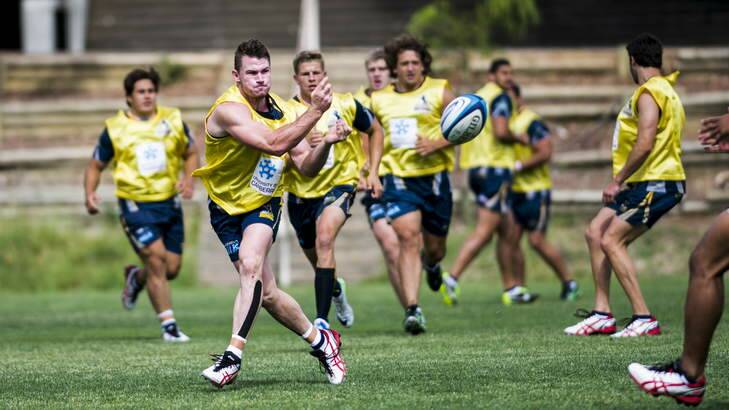 The ACT Brumbies in training. Photo: Rohan Thomson