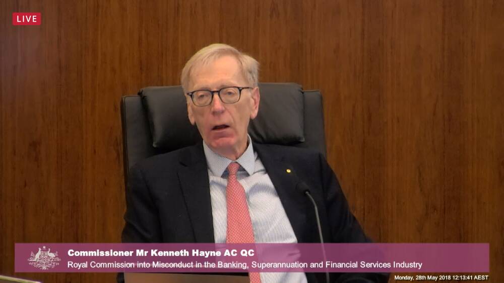 Commissioner Kenneth Hayne moved to dispel several "misconceptions", including arguments for more time to be devoted to the investigation of Commonwealth Bank's takeover of Bankwest. Photo: Supplied