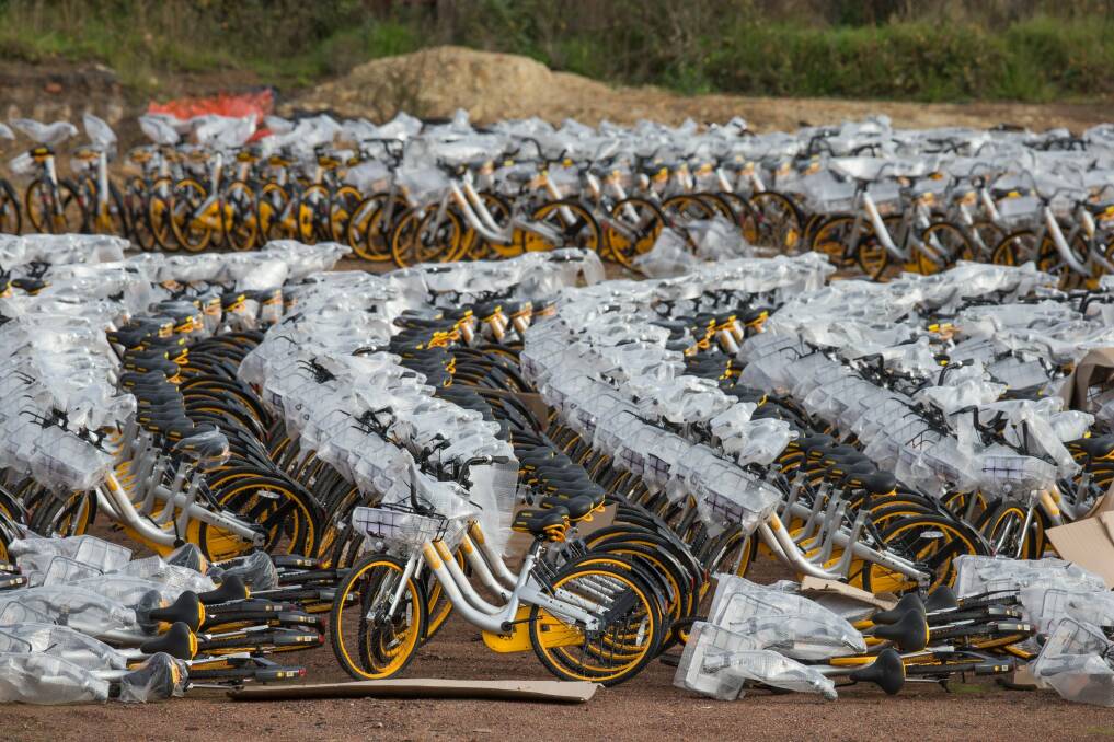 oBike began in Singapore in 2016. Photo: Jason South