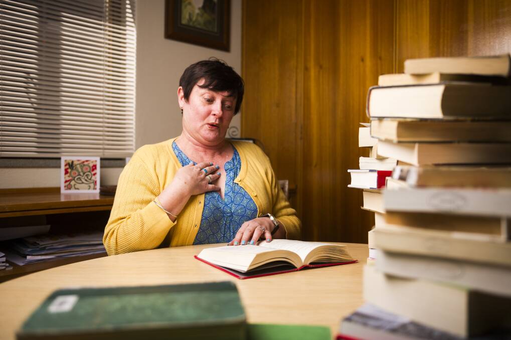 Meredith Duncan, manager of the ANU's J.B. Chifley Library: "Librarians have long been campaigners for the freedom to read." Photo: Dion Georgopoulos