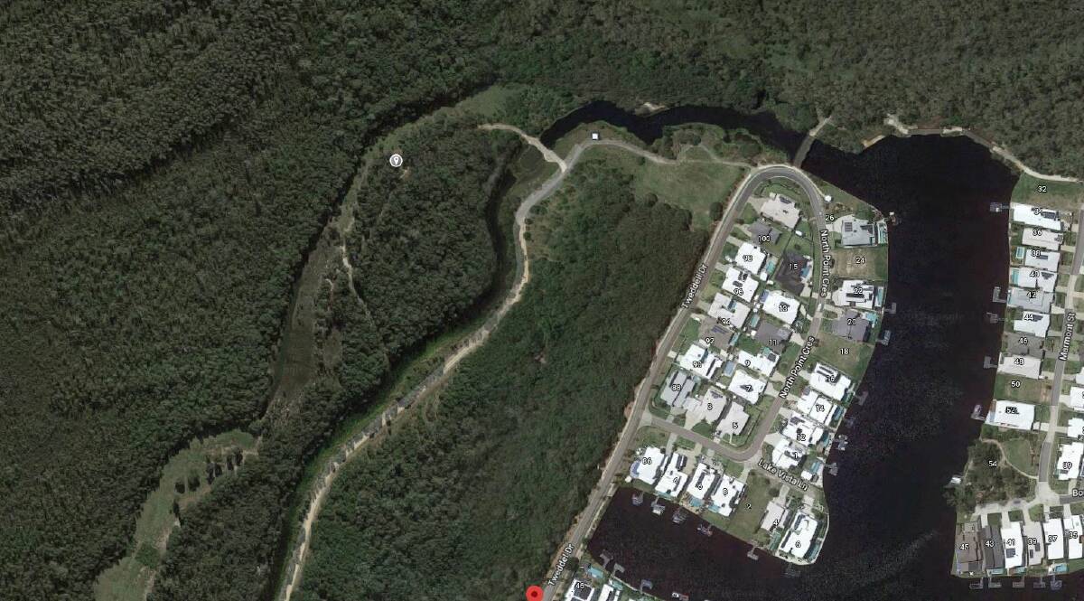 The approximate location of the assault in Pelican Waters Nature Reserve. Photo: Google Maps