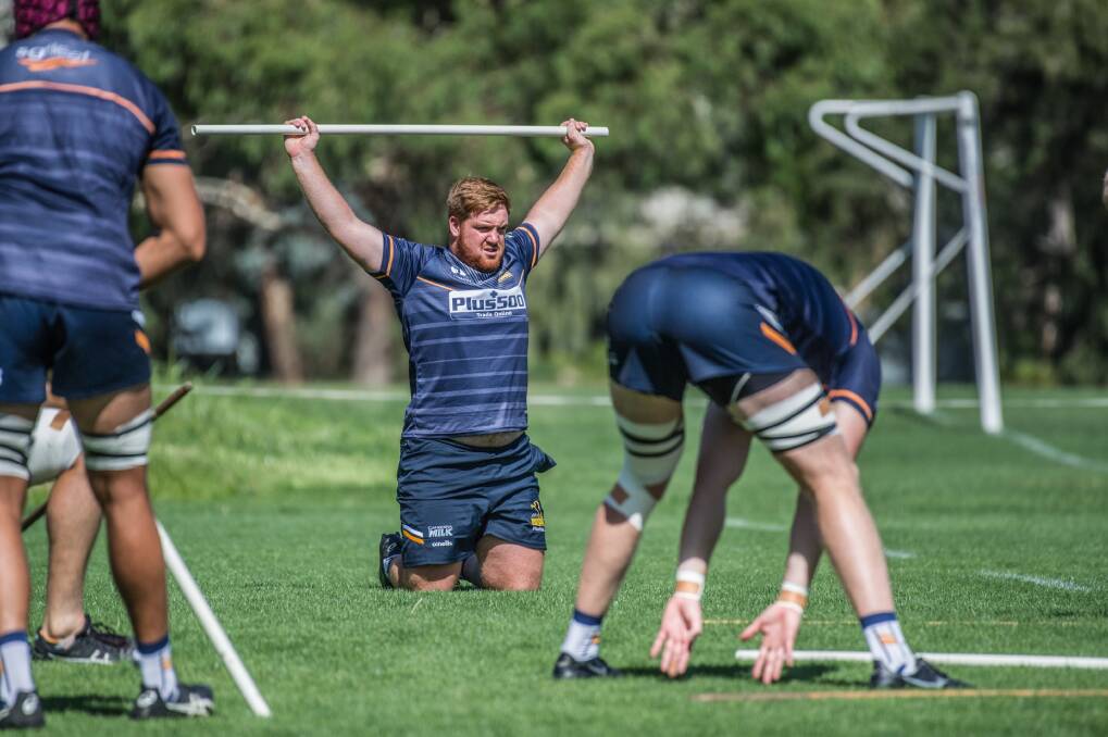 Gungahlin front-rower Tom Ross will be in contention to make his Super Rugby debut. Photo: Karleen Minney