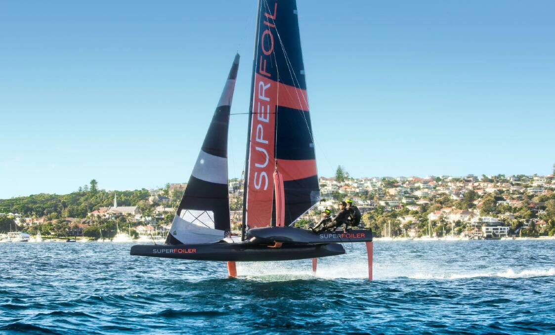 Goes like the wind: The new SuperFoiler. Photo: Supplied