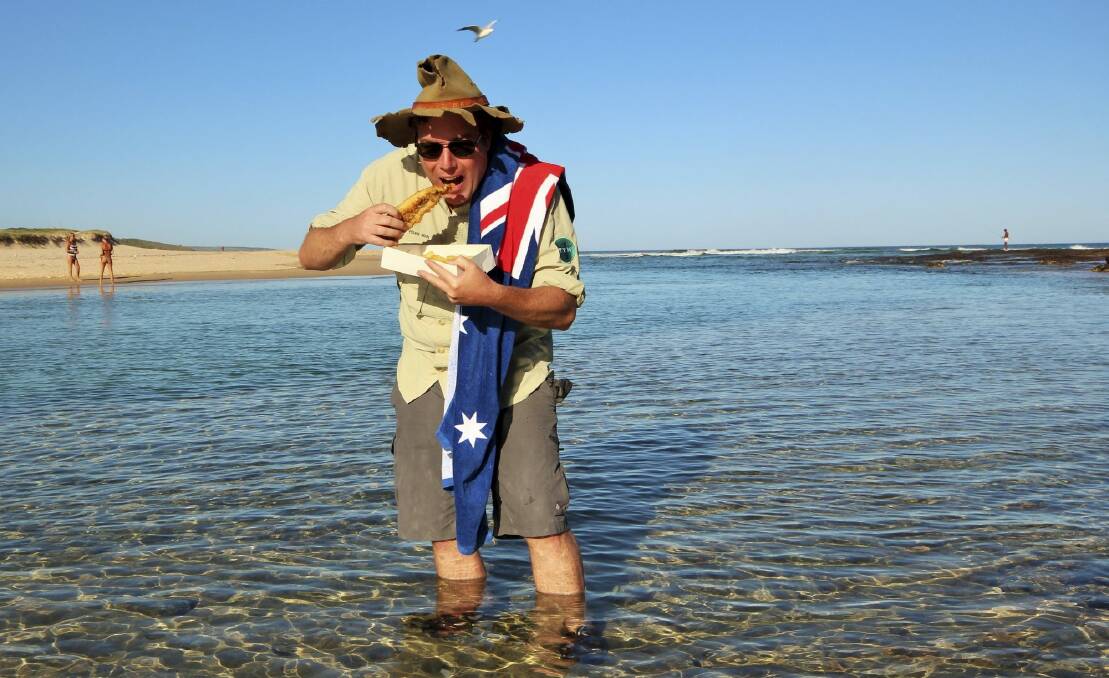Hard to beat: Getting into the spirit for the Australia Day long weekend at Burrill Lake.  Photo: Dave Moore
