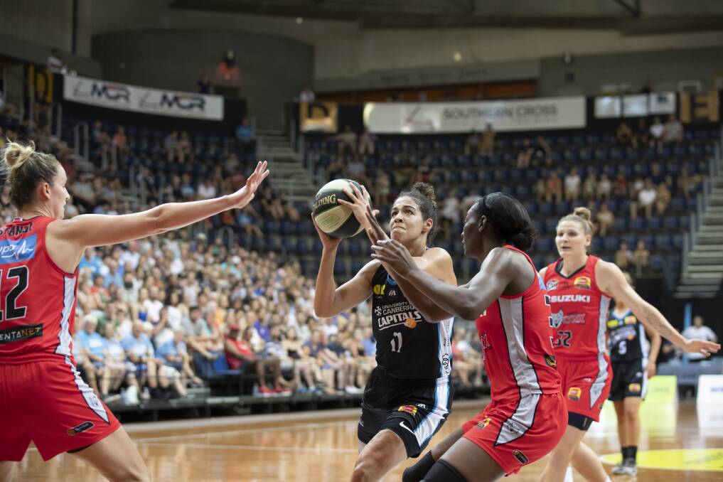 Capitals' Kia Nurse ended with 31 points in her first WNBL finals appearance.  Photo: Sitthixay Ditthavong