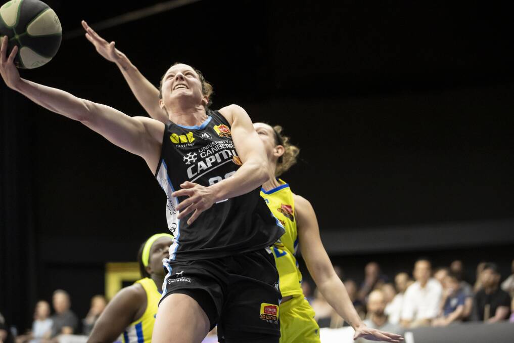 Canberra's Kelsey Griffin will almost certainly win the WNBL MVP this season.  Photo: Sitthixay Ditthavong