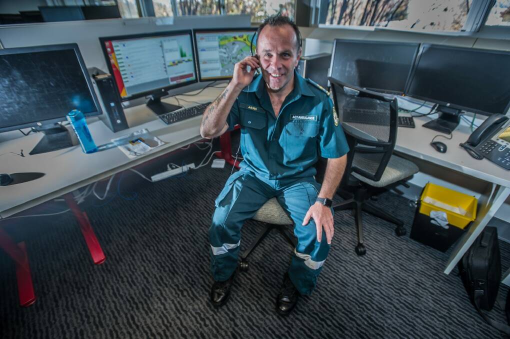 ACT Ambulance Service emergency despatcher Ian Roebuck talks about the most bizarre reasons Canberrans have called 000.  Photo: Karleen Minney