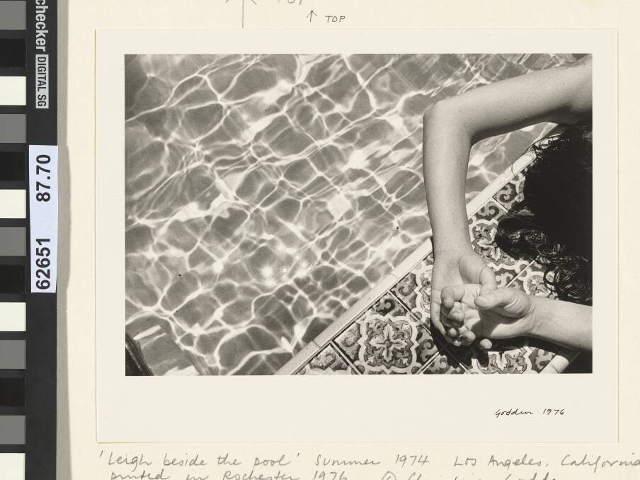Christine Godden: 'Betsy's hands, by the pool', 1973, gelatin silver photograph, 15.2 x 22.1cm, National Gallery of Australia, Canberra, Gift of the artist 1987. Photo: Supplied