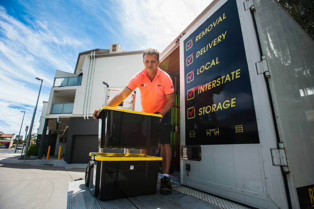 Tom Janioski of Rem ACT uses Airtasker to pick up transport work for people to supplement his removalist business.  Photo: Elesa Kurtz