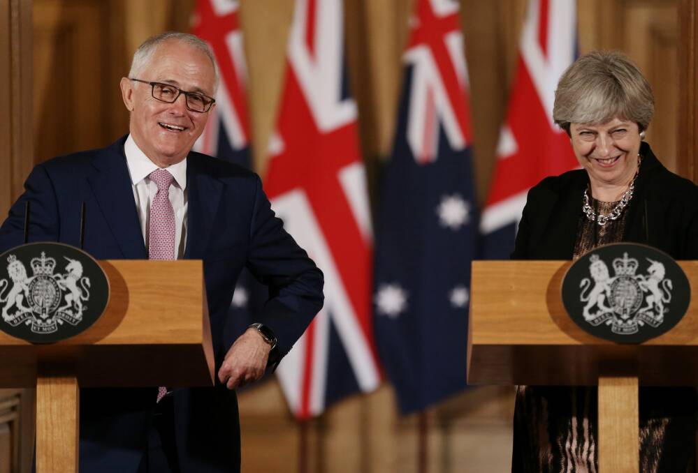 Prime Minister Malcolm Turnbull in London this week where he urged a return to the sensible centre.  Photo: Andrew Meares