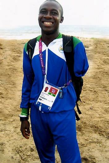 Athlete Mohamed Kamara, who was Sierra Leone's?sole?representative?in the 2012 London?Paralympics. ? Photo: Greg Cornwell