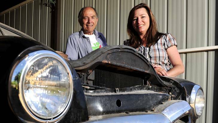 Labors Yvette Berry at home with her father Wayne Berry in MacKellar. Photo: Jay Cronan