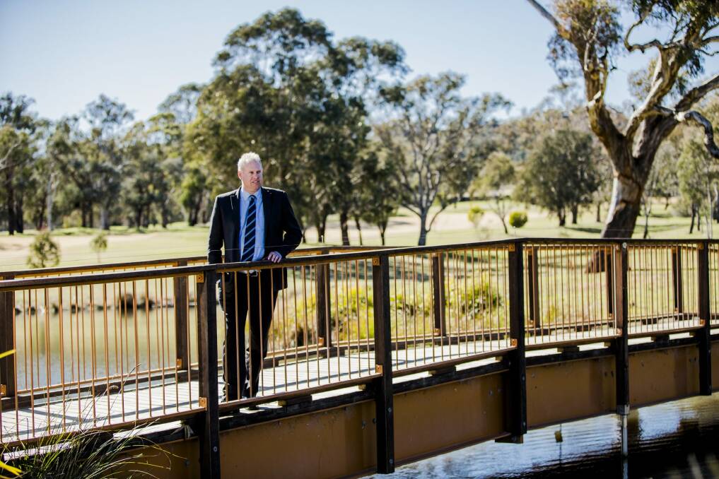 Federal Golf Club manager Scott Elias at the club at Red Hill, where there are plans to build 125 homes. Photo: Jamila Toderas