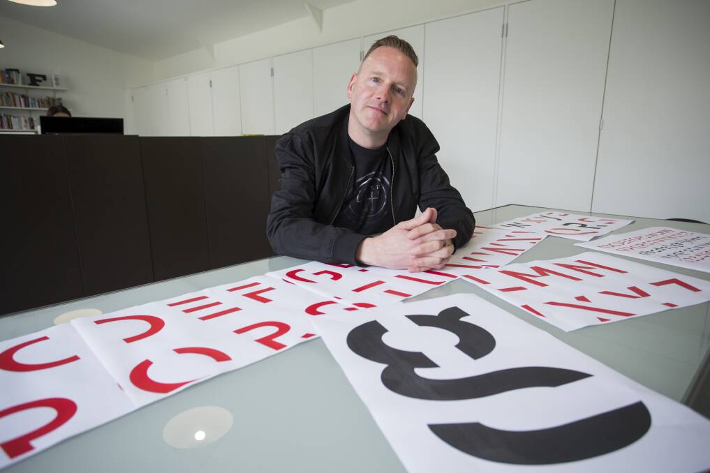 RMIT typography lecturer Stephen Banham says Sans Forgetica is a useful study tool. Photo: Paul Jeffers