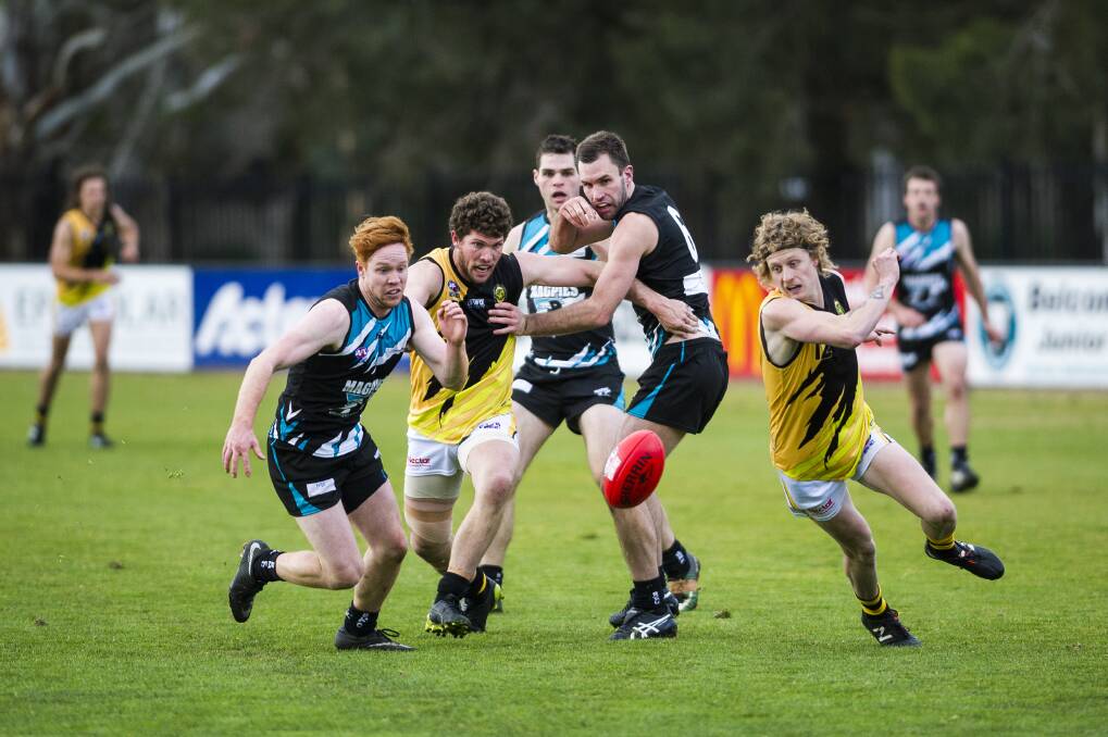 This was a clash to remember for the Magpies. Photo: Dion Georgopoulos