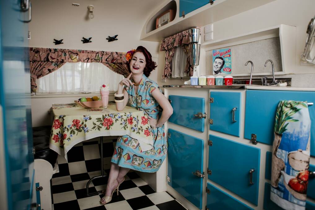 Karley Byrne (known as Miss Cherrybomb) has been short-listed to compete in the Viva Las Vegas Pin-Up Contest in April. Photo: Jamila Toderas