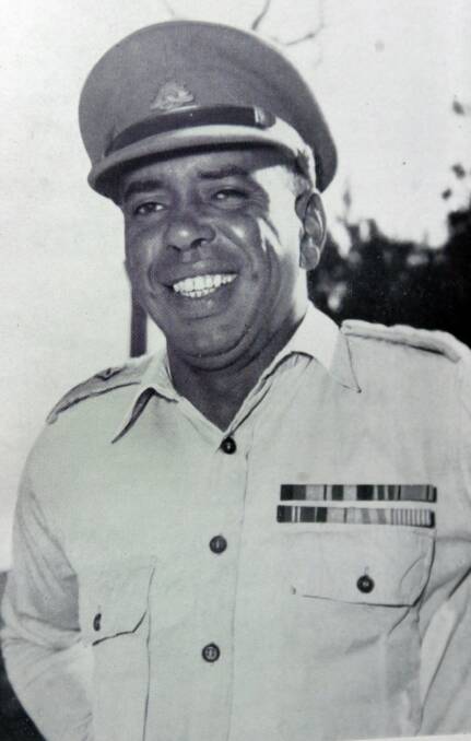 Captain Reg Saunders, Australia's first Indigenous army officer.