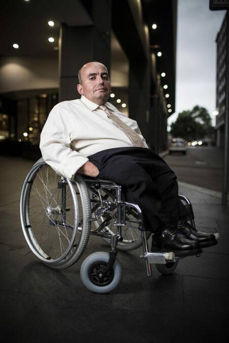 Disability activist Craig Wallace. Photo: Dominic Lorrimer