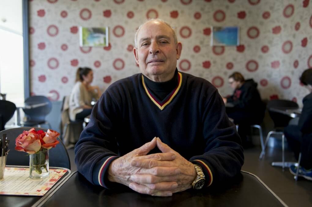 Owner of Sakeena's Cafe Minas Stavrakis has a more than 30-year association with Cooleman Court. Photo: Jay Cronan