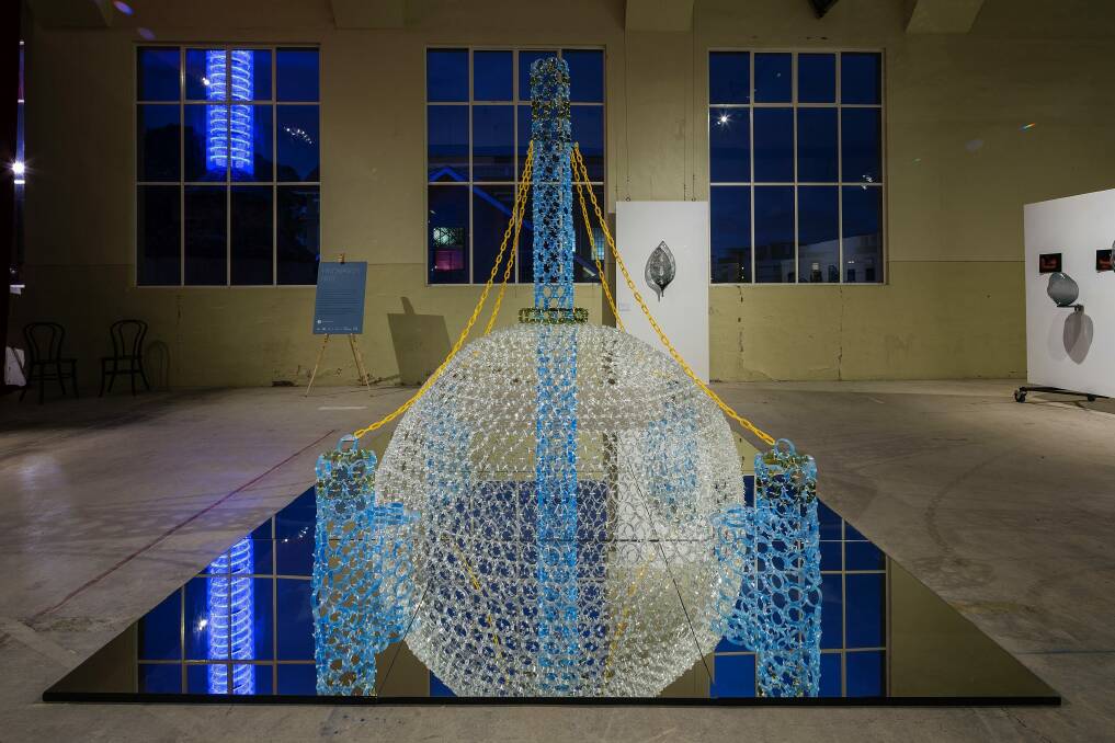 Scott Chaseling, Adrift, cut glass construction, 300 x 300 x 300cm. Photo: Adam McGrath