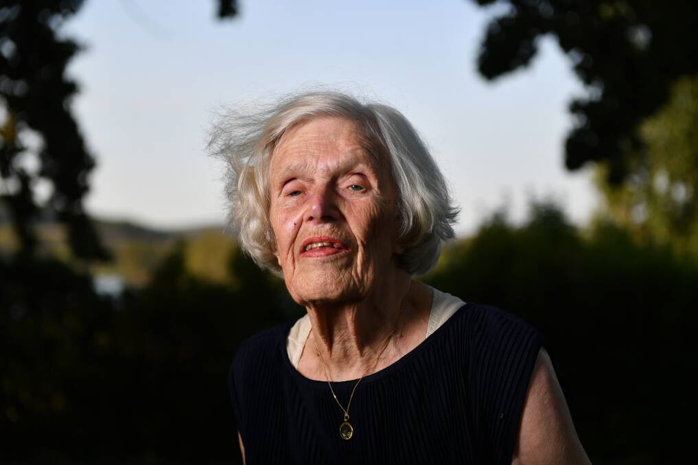 Pioneer statistician Alison Harcourt in Canberra last month for the Australian of the year awards. Photo: Mick Tsikas