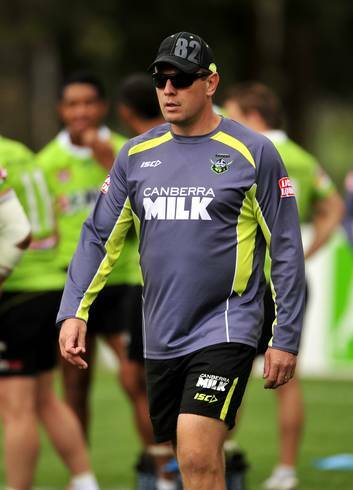 Axed Canberra Raiders assistant coach Justin Morgan. Photo: Stuart Walmsley