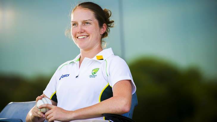 ACT Meteors' Rene Farrell has been selected to play for Australia in the Ashes. Photo: Rohan Thomson