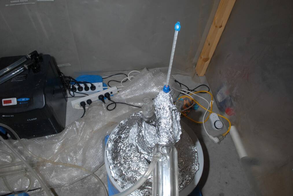 Drug making equipment discovered in Hume. Photo: Supplied