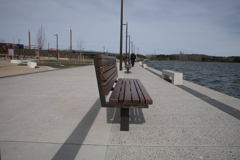 Brass materials have been stolen from the West Basin's Henry Rolland Park facilities. The arm rests of the benches have been removed. Photo: Supplied 