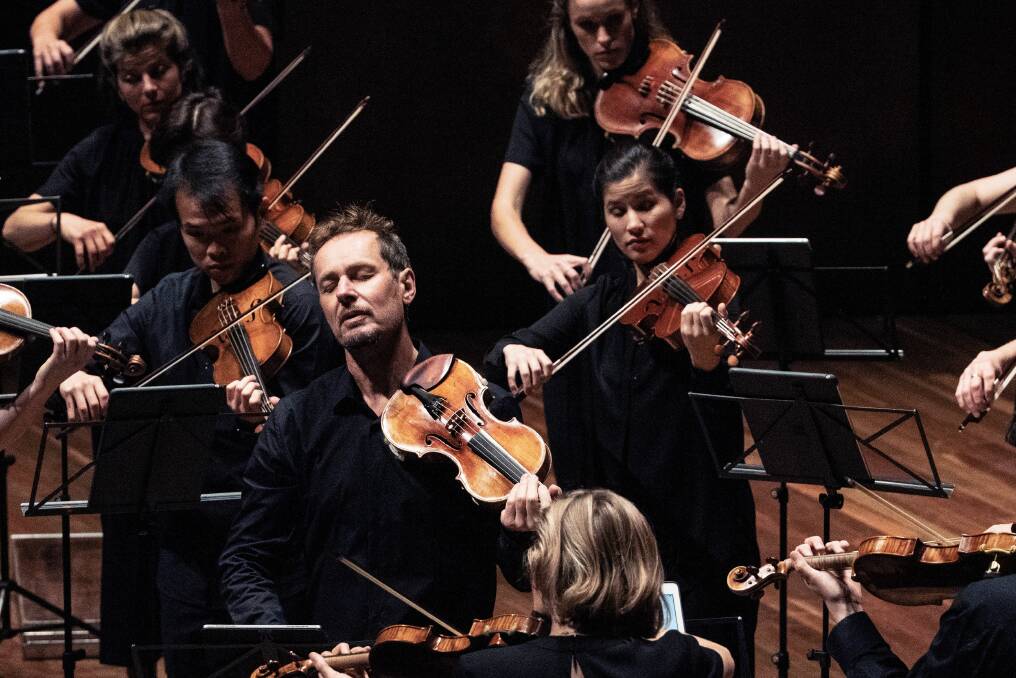 Scenes from 'Tognetti's Beethoven', performed by the Australian Chamber Orchestra in Canberra on November 10. Photo: Nic Walker