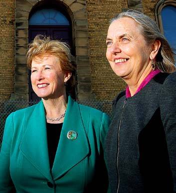 Fighting words ... Christine Milne and Lee Rhiannon from the Greens party. Photo: Ryan Osland