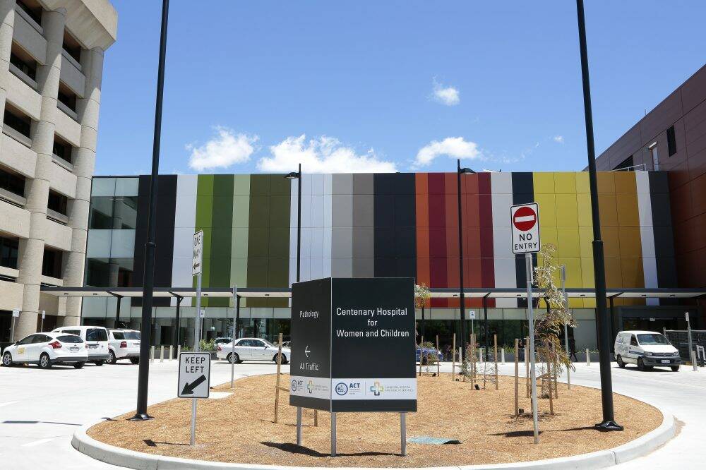 Cladding on Canberra's Centenary Hospital for Women and Children. Photo: Jeffrey Chan