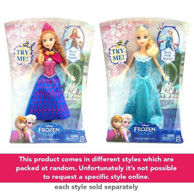 Frozen Musical Magic Dolls $69.99 Toys R Us Majura Park