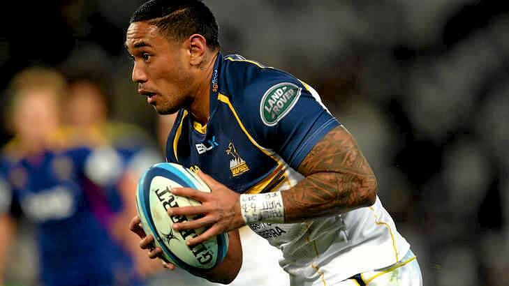 Joe Tomane's long range try sealed the win for the Brumbies. Photo: Getty Images