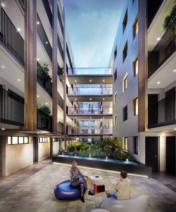 An artist impression of the third stage of Founders Lane. Photo: Supplied