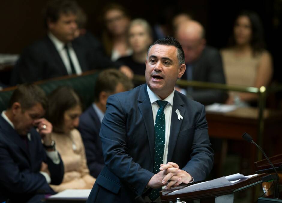 NSW Deputy Premier John Barilaro referred questions to the Department of Industry. Photo: Janie Barrett