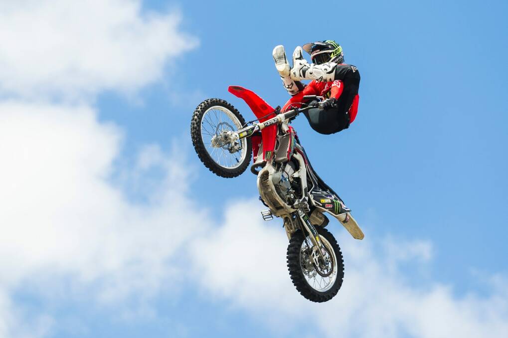 A former Gold Creek High student, Harry Bink now performs with Nitro Circus across the world. Photo: Dion Georgopoulos