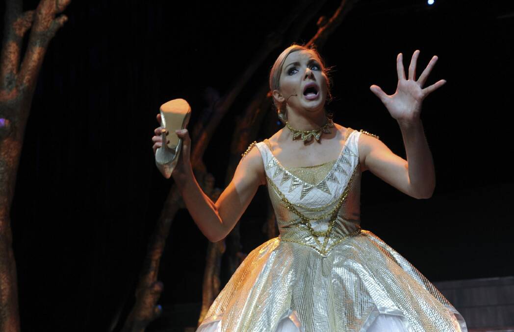 Pip Murphy plays Cinderella in <i>Into the Woods</i> at Gungahlin College Theatre. Photo: Graham Tidy.
