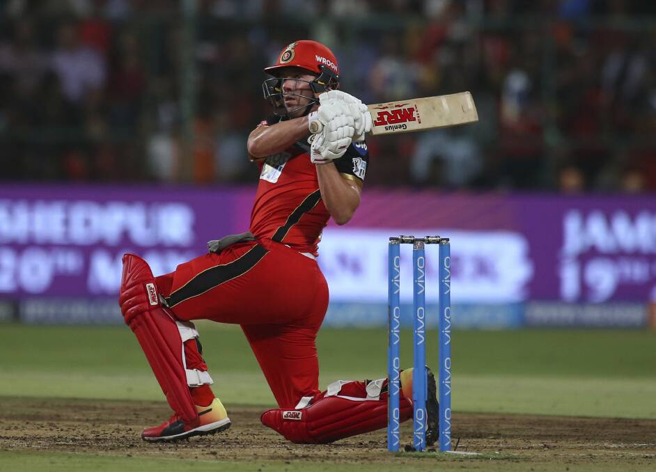 AB de Villers will be chased by several BBL clubs. Photo: AP