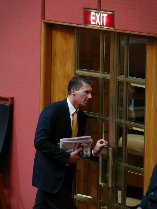 Senator Cory Bernardi pushed amendments that threatened to water down the legislation. Photo: Alex Ellinghausen