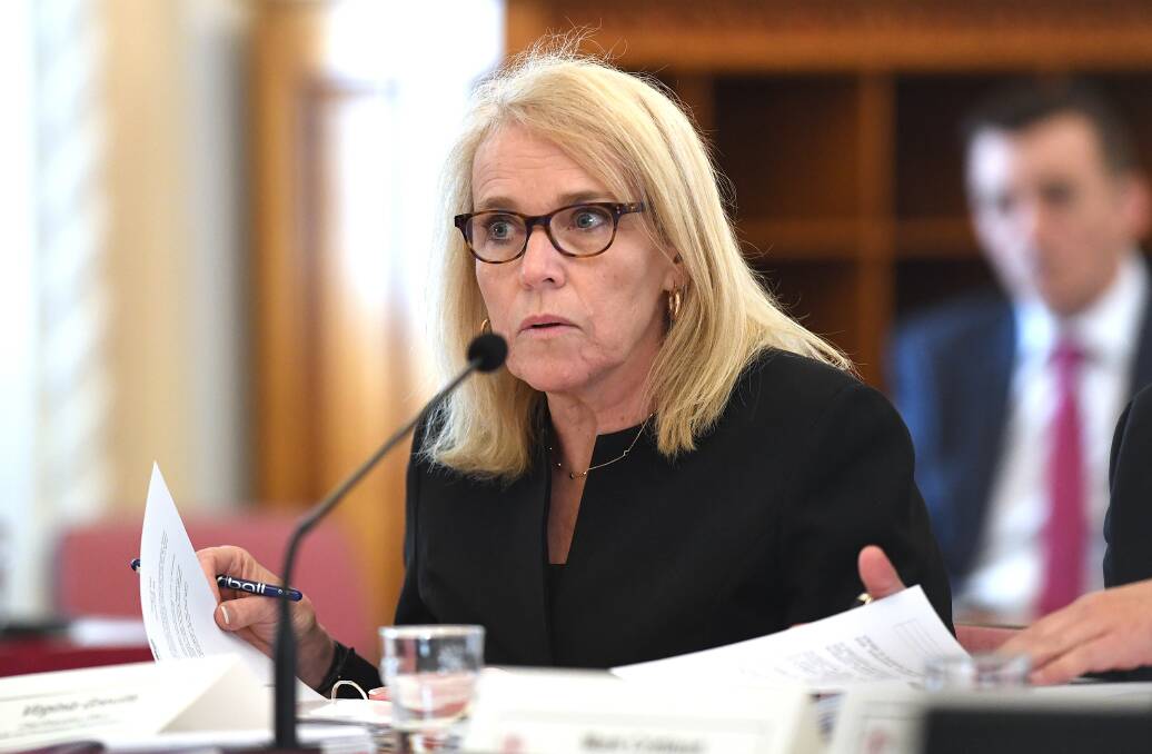 Trade and Investment Queensland CEO Virginia Greville faces questions at estimates. Photo: AAP