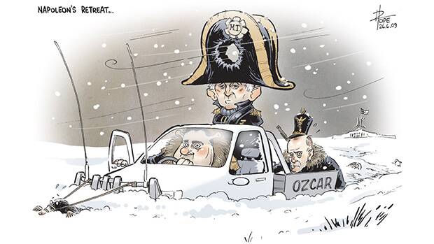 The Canberra Times editorial cartoon for June 26, 2009. Photo: David Pope