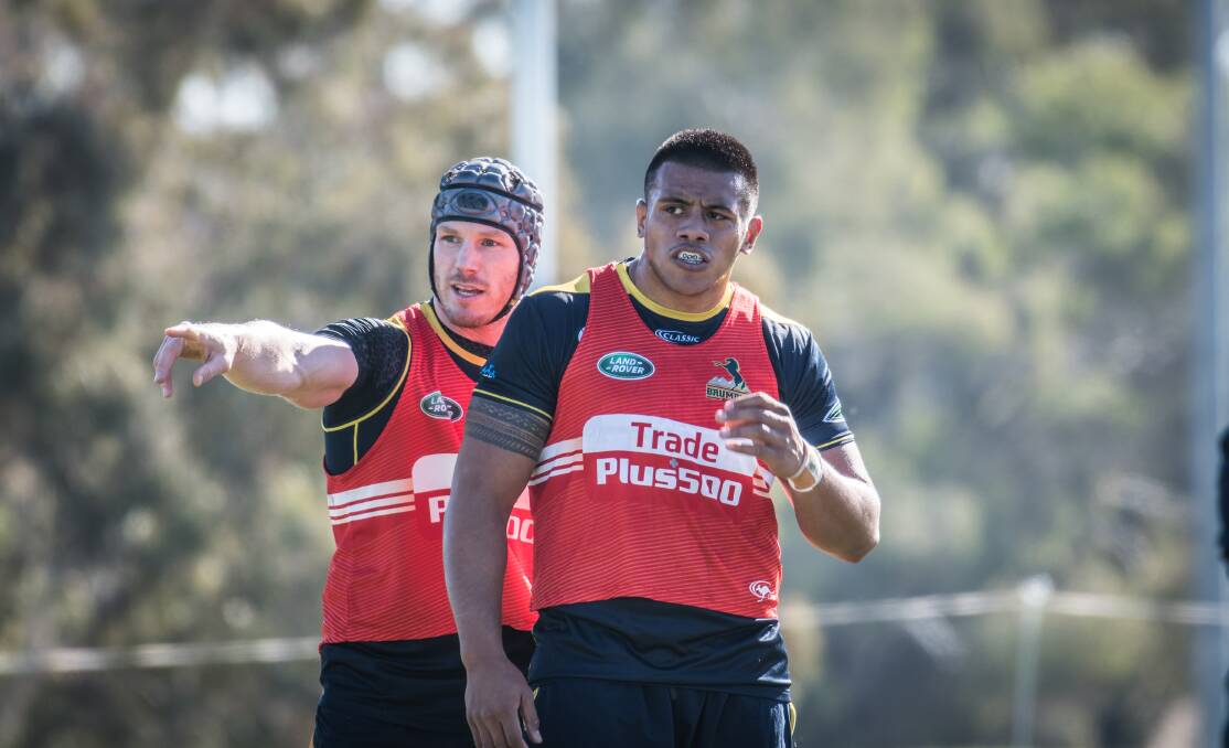 The Brumbies are hopeful David Pocock and Allan Alaalatoa will be fit on Friday, but a short turnaround could rule them out. Photo: Karleen Minney