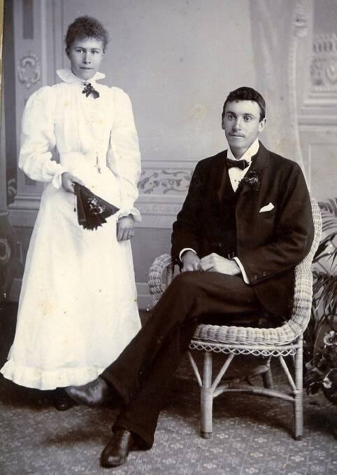Ernest and Minnie Pascoe, of Chinchilla in Queensland. Ernest was wounded at Polygon Wood on the same day his brother, John May Pascoe, was killed in the same fight.