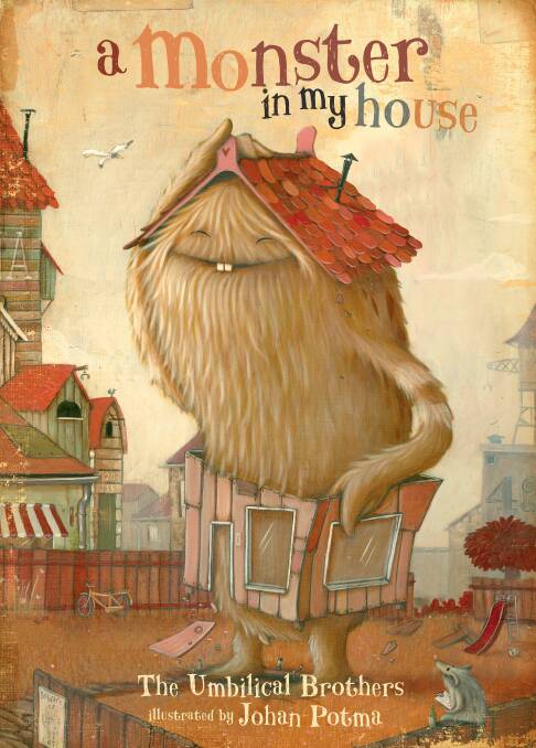 The Umbilical Brothers' new children's book, A Monster in My House.  Photo: Supplied