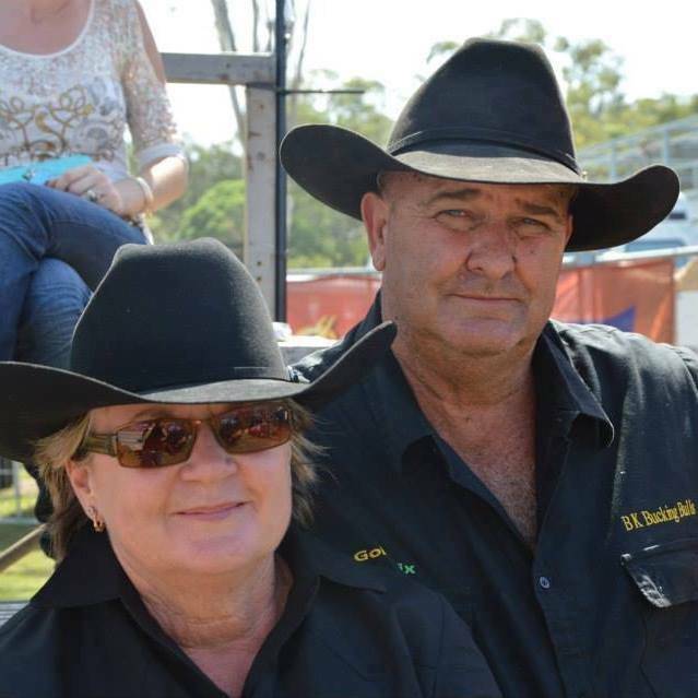 Brian King (right) was killed at the Woodford Showgrounds on Saturday night. Photo: Facebook