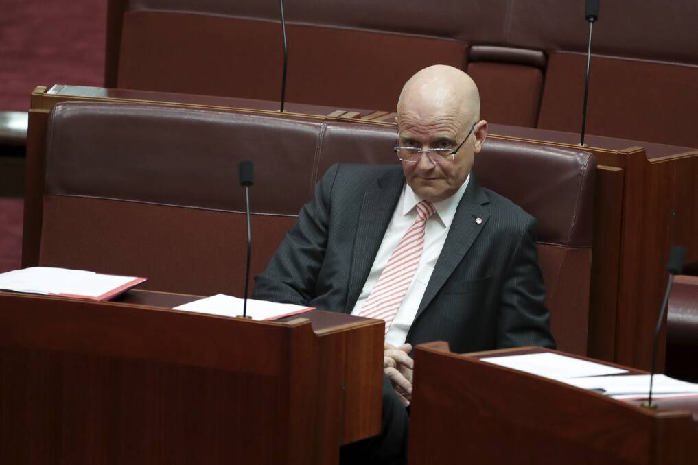 Senator David Leyonhjelm's bill to restore territory rights was defeated after two days of debate.  Photo: Alex Ellinghausen