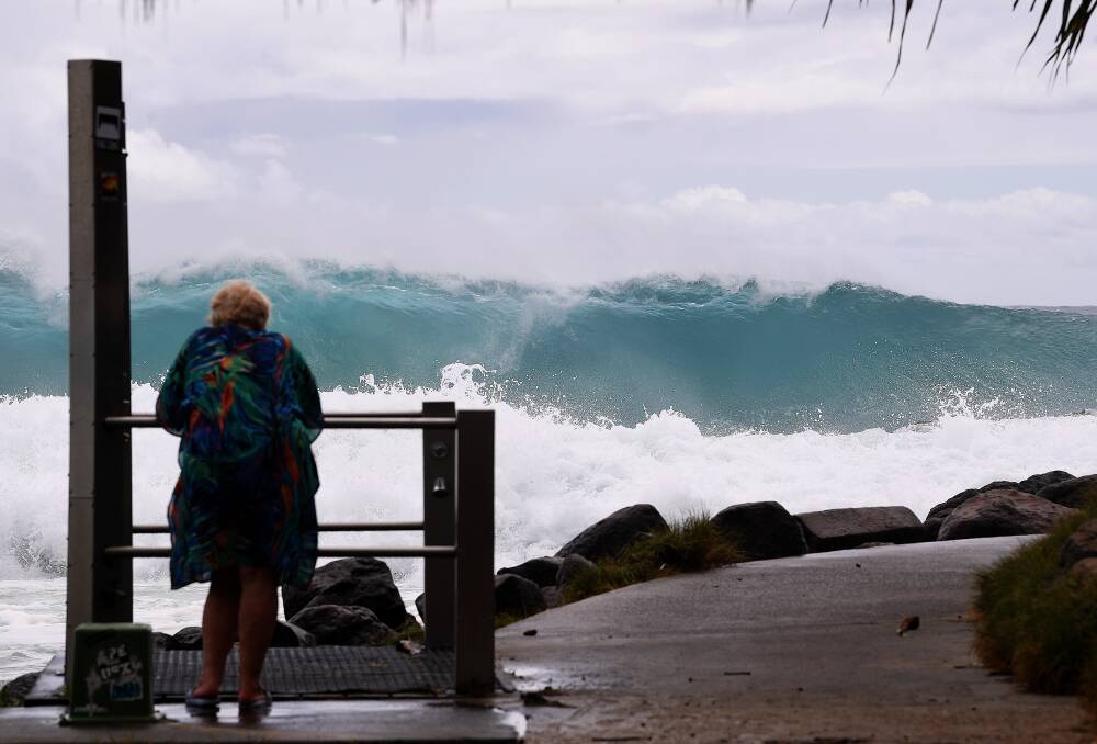 The Gold Coast is bracing for a pummeling. Photo: Dave Hunt - AAP