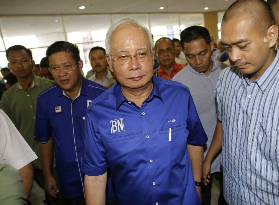 Defeated Malaysian Prime Minister Najib Razak. Photo: AP