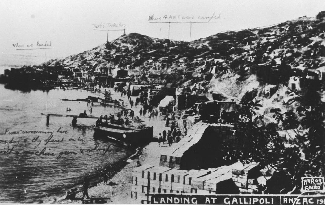 D-Day: Gallipoli landing, State Library of South Australia. Photo: supplied